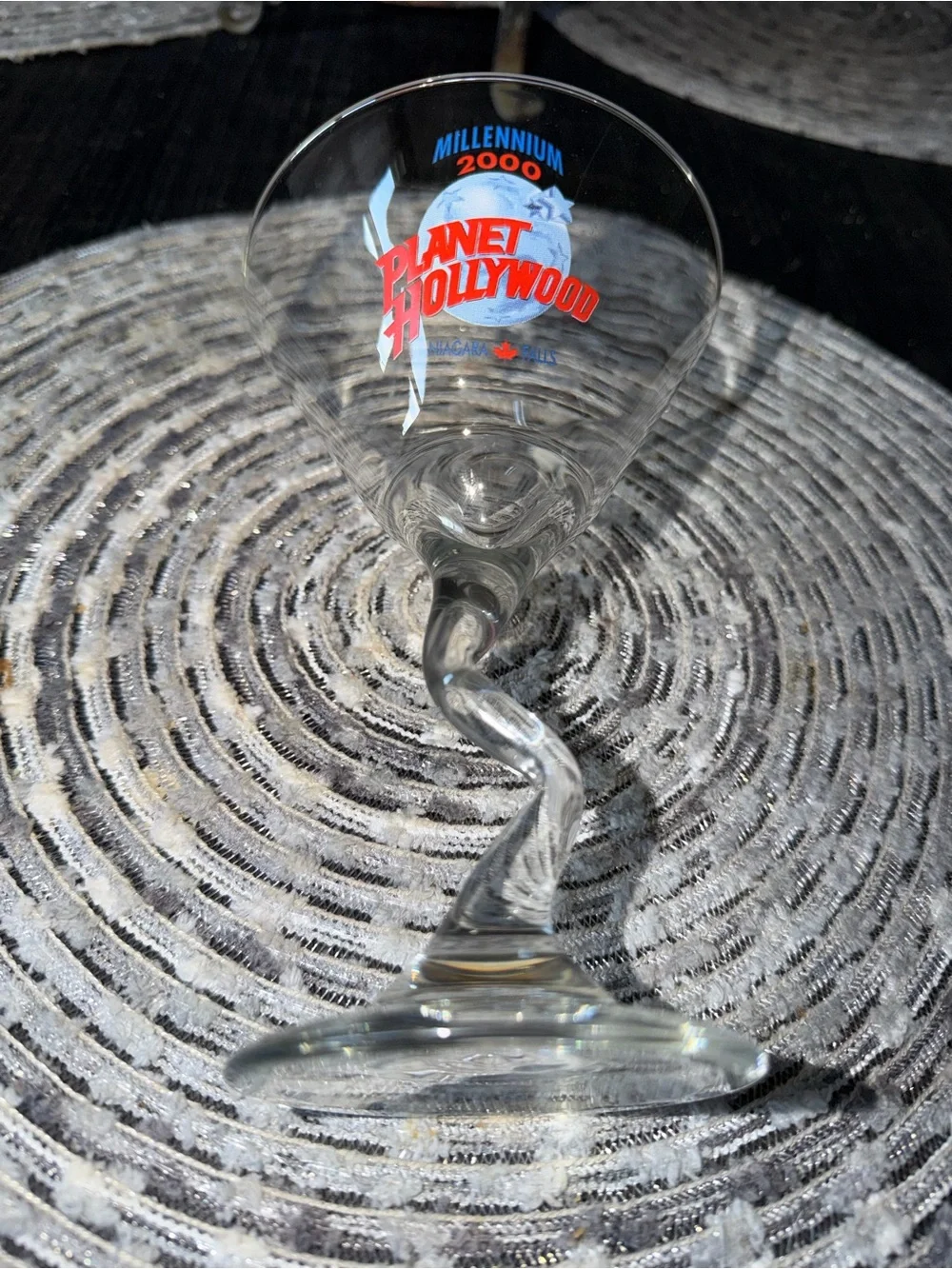 Millennium 2000 Planet Hollywood Beer Glass Collectible Vintage Used Pre Owned M